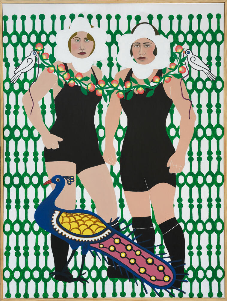 "Winners", 2025 Acrylic on Canvas 48 x 36 x 2 in