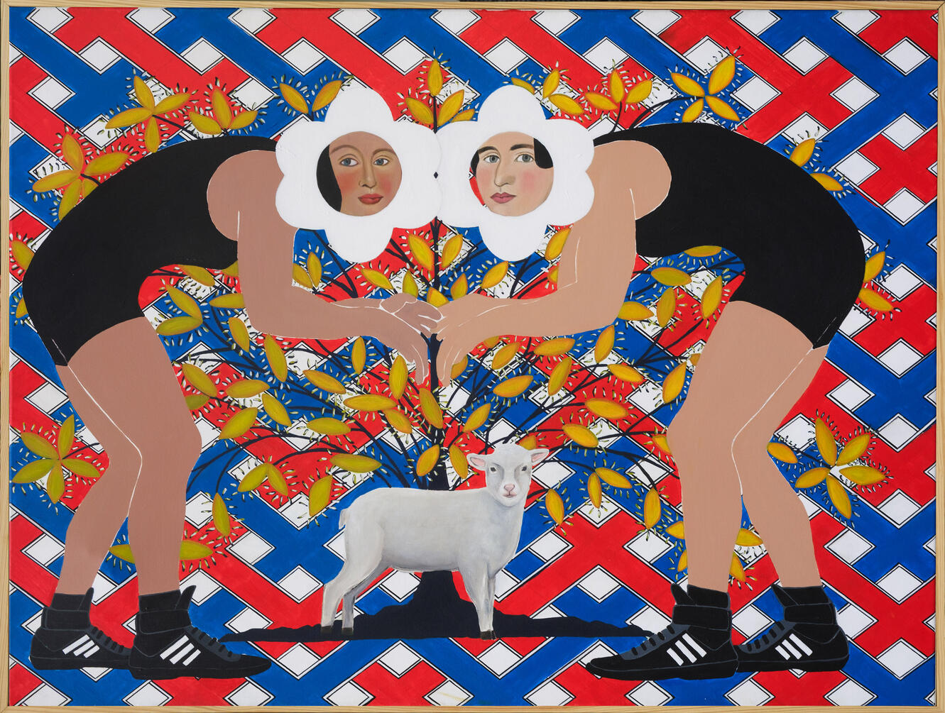 &quot;Neutral Stance&quot;, 2025 Acrylic on Canvas 36 x 48 x 2 in